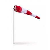 Manche à Air  Rouge et Blanc - 7 Tailles  de 100 à 450 cm - Maille  Polyester