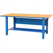 Etabli d'atelier à hauteur réglable
