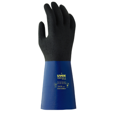 Gants Produits Chimiques Noir et Bleu - Protection mécanique
