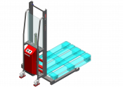 Gerbeur Levfix™ levée électrique, longerons encadrants, 300 kg