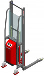 Gerbeur Levfix™ levée électrique, longerons standards avec galets fixes, 600 kg
