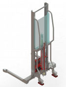 Gerbeur Levfix™ levée manuelle, longerons encadrants, 300 kg