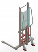 Gerbeur Levfix™ levée manuelle, longerons encadrants, 600 kg