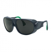  Lunettes de Protection à Branches UVEX Futura – Verres Gris – Monture Vert et Noir – Revêtement Uve
