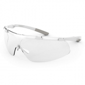 Lunettes de Protection UVEX Super Fit ETC - Verres Incolores - Monture Grise et Blanche - Protection