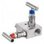 manifold 2 voies inox 316L - Raccord 1 Entrée 1 Sortie