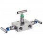 manifold 3 voies 2 arrêts inox 316L - Raccordement fiable