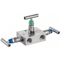 manifold 3 voies 2 arrêts inox 316L - Raccordement fiable