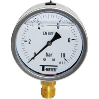 Manomètre inox Ø100 à glycérine - Sferaco