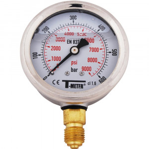 Manomètre inox Ø63 à glycérine - Sferaco