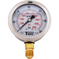Manomètre inox Ø63 à glycérine - Sferaco Manomètre inox Ø63 à glycérine - Sferaco