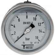 Manomètre tout inox Ø100 axial PN16 - Sferaco