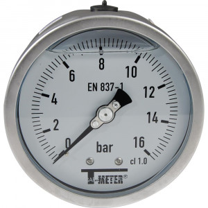 Manomètre tout inox Ø100 axial PN16 - Sferaco