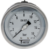 Manomètre tout inox Ø100 axial PN16 - Sferaco