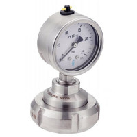 Manomètre inox 316L séparateur membrane - Raccord SMS Femelle Manomètre inox 316L séparateur membrane - Raccord SMS Femelle