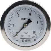 Manomètre inox axial Ø63 PN16 - Sferaco