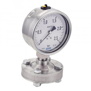 Manomètre sec inox 316L avec séparateur à membrane - Précision
