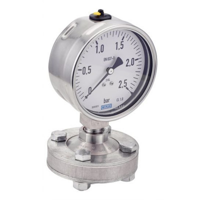Manomètre sec inox 316L avec séparateur à membrane - Précision