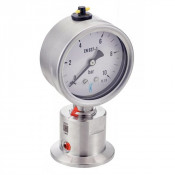 Manomètre sec inox 316L avec séparateur à membrane - qualité