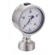 Manomètre sec inox 316L séparateur membrane - Raccord SMS mâle