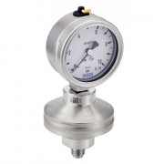 Manomètre sec tout inox 316L pour raccord BSPP vertical