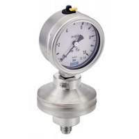 Manomètre sec tout inox 316L pour raccord BSPP vertical Manomètre sec tout inox 316L pour raccord BSPP vertical