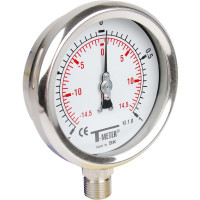 Manomètre tout inox Ø100 vertical réglable PN16 - Sferaco Manomètre tout inox Ø100 vertical réglable PN16 - Sferaco