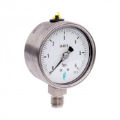 Manomètre inox Ø100 0–60 bar avec séparateur soudé 