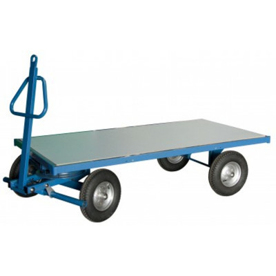 Remorque Industrielle Tractable 1 Essieux - 2000x1000mm - 1000kg