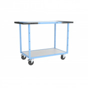 Servante D'atelier 2 Plateaux en Bois - 1000x600mm - 250kg