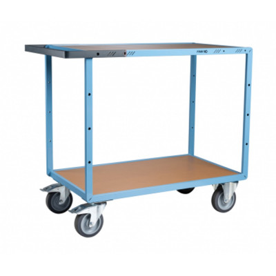 Servante D'atelier 2 Plateaux en Bois - 1000x600mm - 400kg