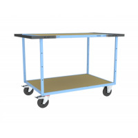 Servante D'atelier 2 Plateaux en Bois - 1200x800mm - 400kg