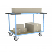 Servante D'atelier 2 Plateaux en Bois - 1200x800mm - 400kg