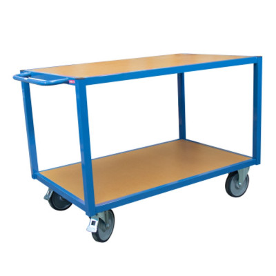 Servante d'Atelier 2 Plateaux en Bois - 1300x800mm - 500kg