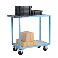 Servante D'atelier 2 Plateaux en Bois - 850x500mm - 250kg Servante D'atelier 2 Plateaux en Bois - 850x500mm - 250kg