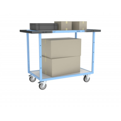 Servante D'atelier 2 Plateaux en Bois - 850x500mm - 250kg