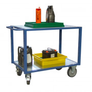 Servante d'Atelier 2 Plateaux en Tôle - 1300x800mm - 500kg