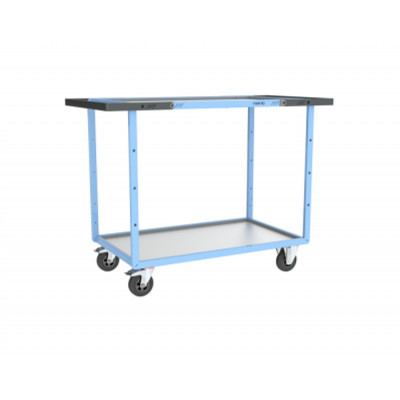 Servante D'atelier 2 Plateaux en Tôle Galvanisée - 1000x600mm - 250kg