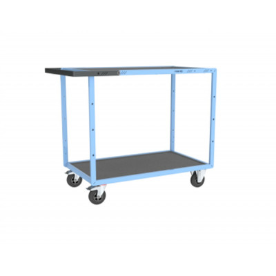 Servante D'atelier 2 Plateaux en Tôle Galvanisée - 1000x600mm - 250kg