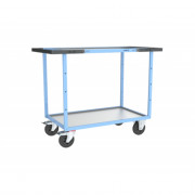 Servante D'atelier 2 Plateaux en Tôle Galvanisée - 1000x600mm - 400kg
