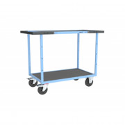 Servante D'atelier 2 Plateaux en Tôle Galvanisée - 1000x600mm - 400kg