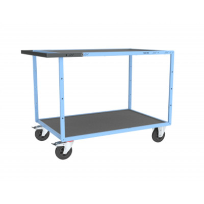 Servante D'atelier 2 Plateaux en Tôle Galvanisée - 1200x800mm - 400kg