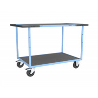 Servante D'atelier 2 Plateaux en Tôle Galvanisée - 1200x800mm - 400kg