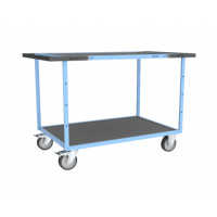 Servante D'atelier 2 Plateaux en Tôle Galvanisée - 1200x800mm - 400kg