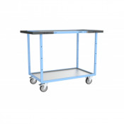 Servante D'atelier 2 Plateaux en Tôle Galvanisée - 850x500mm - 250kg