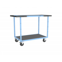Servante D'atelier 2 Plateaux en Tôle Galvanisée - 850x500mm - 250kg