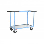 Servante D'atelier 2 Plateaux en Tôle Galvanisée - 850x500mm - 400kg