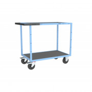 Servante D'atelier 2 Plateaux en Tôle Galvanisée - 850x500mm - 400kg