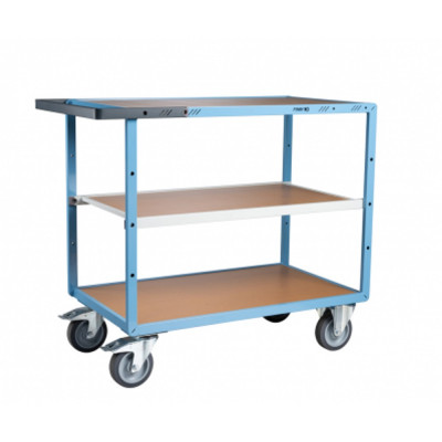 Servante D'atelier 3 Plateaux en Bois - 1000x600mm - 400kg