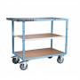 Servante D'atelier 3 Plateaux en Bois - 1000x600mm - 400kg